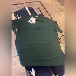Burberry Dark Green Polo New With Tags Large